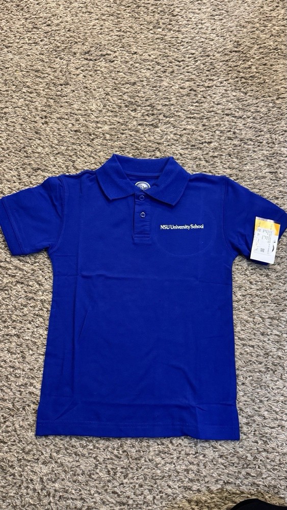 Lot of 3 Ibiley NSU University School Uniform Polo Shirts Youth Size 6/7 Blue NW