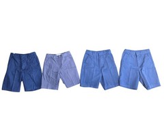 Lot of 4 Boys School Uniform Shorts Size 7 Navy Blue Old Navy & Authentic Galaxy