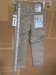 School Uniform Pants Flat Front KHAKI Size-5 NWT.