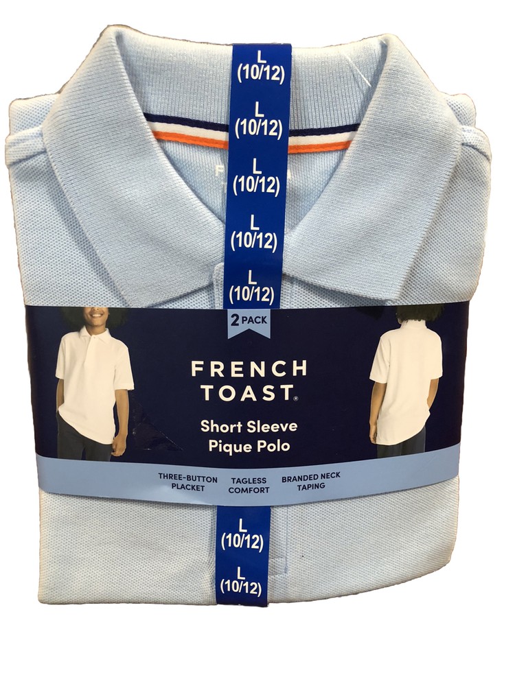 Boy’s French Toast Uniform Shortsleeved Polo Shirts 2-pack