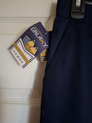 AUTHENTIC GALAXY Navy Blue Double Knee School Uniform Cargo Pants Sz 20 NWT