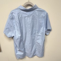 French Toast Boys Uniform Shirt Blue XL Short Sleeve Button-Up Button-Down
