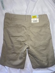 Class Club Boys Modern Fit Beige Uniform Shorts Size 10 Cotton Twill Stretch
