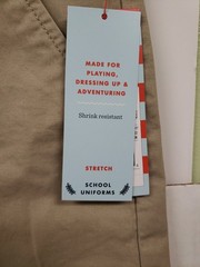 Cat & Jack Boys School Uniform Khaki Shorts Beige Stretch Sz 12 Husky NWT