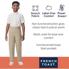 French Toast Boys Size 14 Relaxed Navy Blue Straight Fit School Uniform Pants