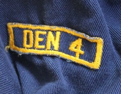 Vintage Official Boy’s / Child’s Cub Scout Navy Blue Uniform Shirt w/Patches