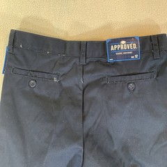 Approved School Uniform Pants Boys Size 12 Blue Slim Fit Double Knee NWT