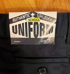 Authentic Galaxy Boy’s Shorts Size 7 School Uniform Adjustable Waist Navy
