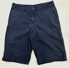 Crazy8 Boys Youth Size 12 Shorts School Uniform navy Blue Plain Front