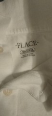 5 white polo children’s uniform shirts size 18 husky pre-owned no stains