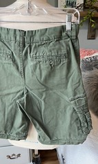 Boy Scouts Of America Green Cargo Shorts Expandable Waist Boys 12 Uniform Cotton