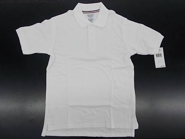 Boys French Toast White Short Sleeve Uniform Polo Shirt Husky Sizes 10H. – 14H.