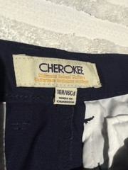 NEW CHEROKEE Ultimate UNIFORM ADJUSTABLE WAIST PANTS BOYS SIZE16 Husky/16Cd Navy