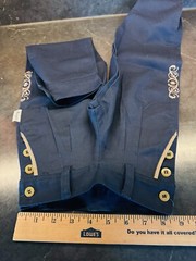Child’s GILMAR Uniform Dark Blue Side Button Pampeiro Pants