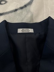 Calvin Klein Kids Blazer Size 10 Navy Blue Button Up Long Sleeve