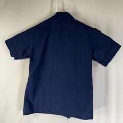 Boy Scouts BSA Cub Scouts Shirt Youth Medium Navy Short Sleeve Uniform Damaged