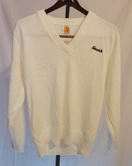 Vintage A+ BY Sai School Apparel White Knit Sweater Size Small FENWICK Unisex