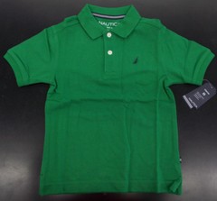 Boys Nautica $26.50 Uniform/Casual Green Polo Shirt Size 4 – 7X