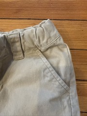 Cat & Jack Boys Youth 7 Khaki Flat Front School Uniform Chino Shorts