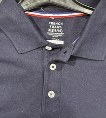 french toast school uniform polo shirt Sizes XS 4/5, S 6/7, M 8, XL 14/16