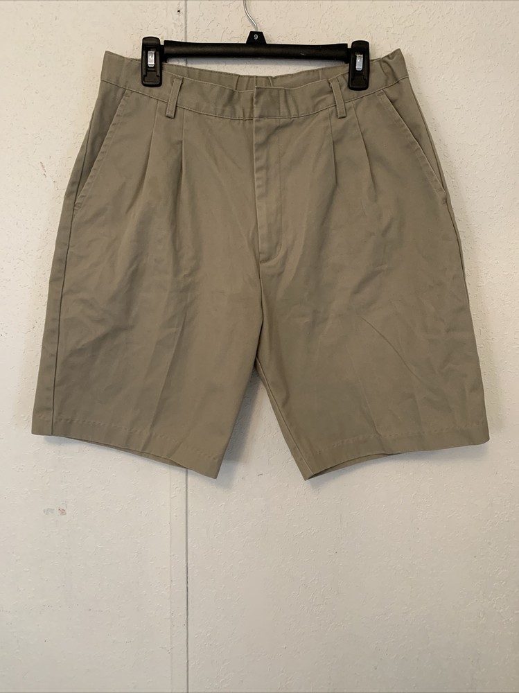 Austin Clothing Co Boys Khaki Stretch Bermuda Uniform Shorts Sz 20H
