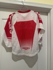 ANSR youth jersey size medium red white racing motocross