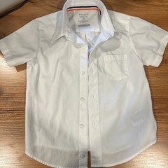 French Toast Boys School Uniform Short Sleeve Button-Up Dress Shirt Size 3T