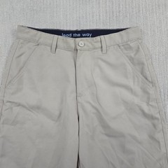 French Toast Uniform Shorts Boys 16 Beige W28 Flat Front School Polyester