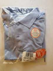2-Pack Wonder Nation Boys Uniform Short Sleeve Polo Shirts, BLUE, LRG