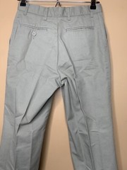 1Boy’s Husky 28 School Uniform Pants Straight Leg Beige Adjust Waist Khaki #1