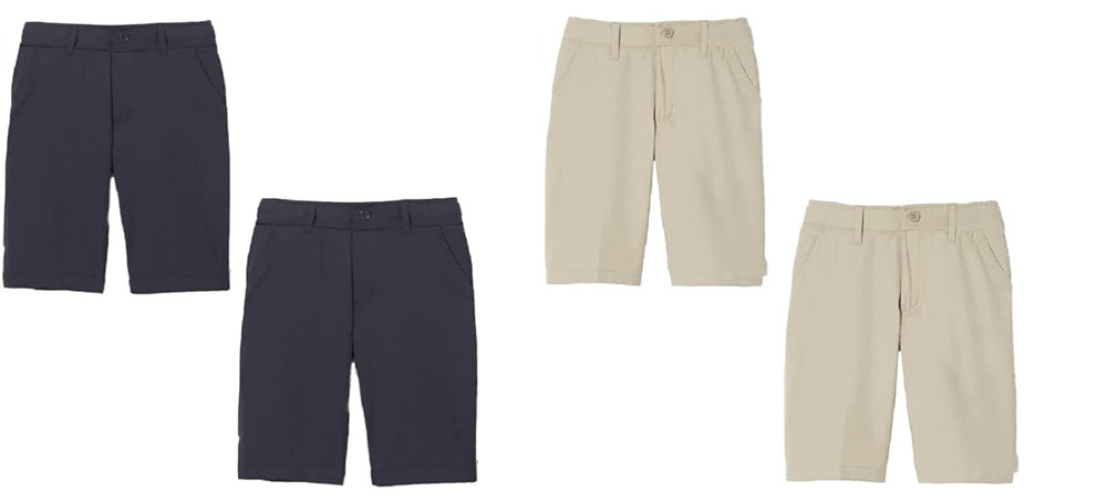 French Toast Youth Boy’s Performance Uniform Shorts, 1 and 2-Pack