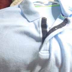 French Toast Boys Light Blue Polo Shirt Uniform S (6/7) RN 13706 Short Sleeve