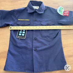Boy Scouts of America Shirt Youth Small Wyoming Fox Park Scout Badges