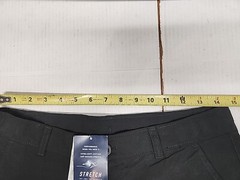 Boys Black Chaps Flat Adjustable Waist School Uniform Shorts In Size 18 Regular