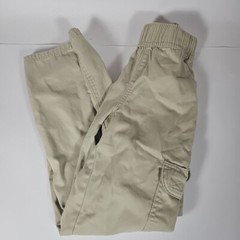 The Childrens Place Adjustable Tan Cargo Uniform Pants Boys Size 7 Slim