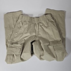The Childrens Place Adjustable Tan Cargo Uniform Pants Boys Size 7