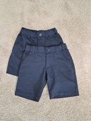 Lot of 2 Boys French Toast Navy Performance Uniform Shorts, Size 5