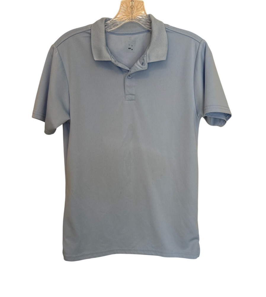 Youth Large Light Blue Chaps Polo Shirt School Uniform