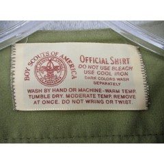 Vintage Boy Scouts of America Shirt Boys Large Official Uniform Patches 60s NY