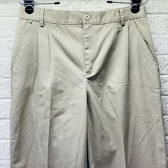 AUSTIN Sz 18 Boy’s Khaki School Uniform Pants Adjustable Waist Cotton Blend •VG‼