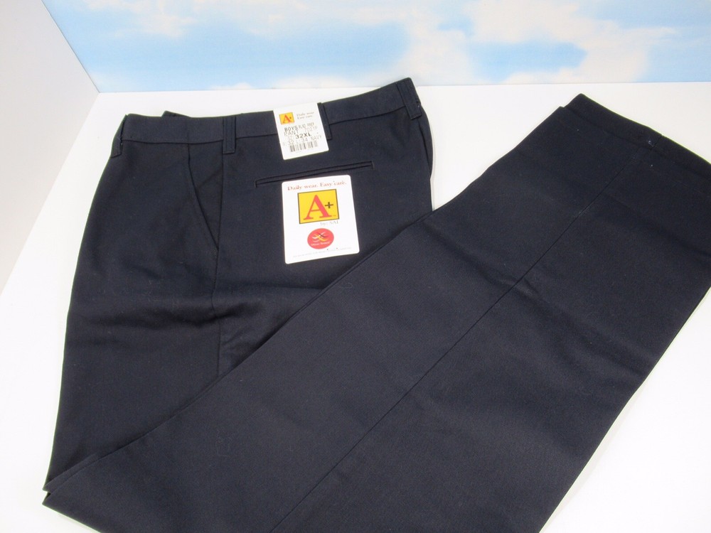 A+ by SAI BOYS Pants Relaxed 7021P NAVY SIZE 32XL 32W x L34 SCHOOL UNIFORM Prep