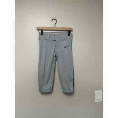 NWT Nike Boy’s Gray Capri Baseball Pants w/ Blue Piping Size Small
