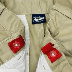 AUSTIN Sz 18 Boy’s Khaki School Uniform Pants Adjustable Waist Cotton Blend •VG‼