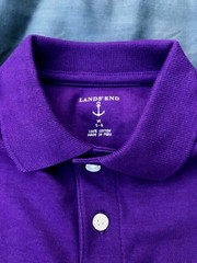 Lot 👕 NWT Lands’ End LONG SLEEVE Polo Interlock Boys Shirt New Size M 5 6