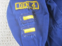 Vintage Cub Scouts BSA Shirt Boys Small Blue Official Uniform Patches 60s
