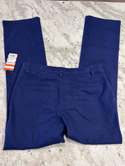 Cat & Jack Boys Blue Uniform Pants Size 14 Cotton Twill Adjustable Waist Button