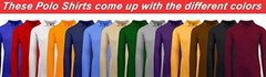 Boy’s Long Sleeve Button Pique Polo School Uniform Shirts ( Sizes 4-20 ) NWT