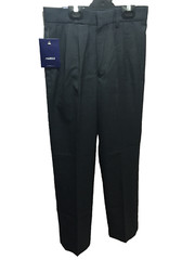 BNWT Mens Sz 6 Midford Brand Dark Grey Pleat Wool Blend Pants T580M-BSHA 92cm