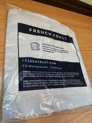 Size 12 SHORT Sleeve Success Academy SA French Toast button down shirt