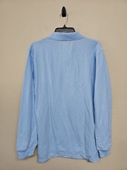 NWT FRENCH TOAST Boy’s Uniform T-Shirt Long Sleeve Cotton Blend Blue.Size XL